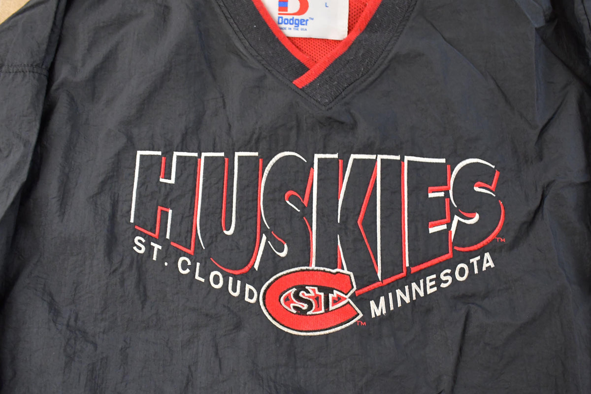 Vintage 1990s St Cloud Huskies Minnesota Collegiate Pullover Windbreaker Men's Large
