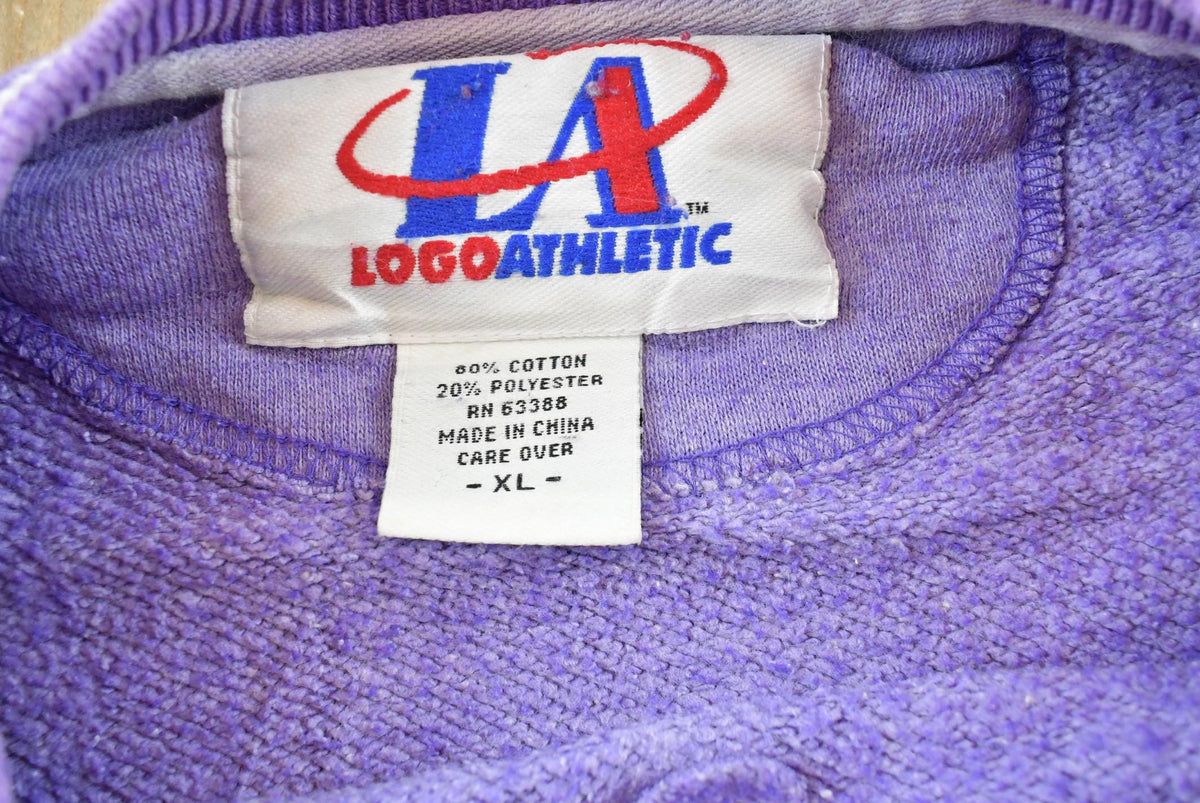 Vintage 1990s Logo Athletic Minnesota Vikings Embroidered Crewneck Sweatshirt Men's L / 90s NFL Football / Sportswear / Streetwear
