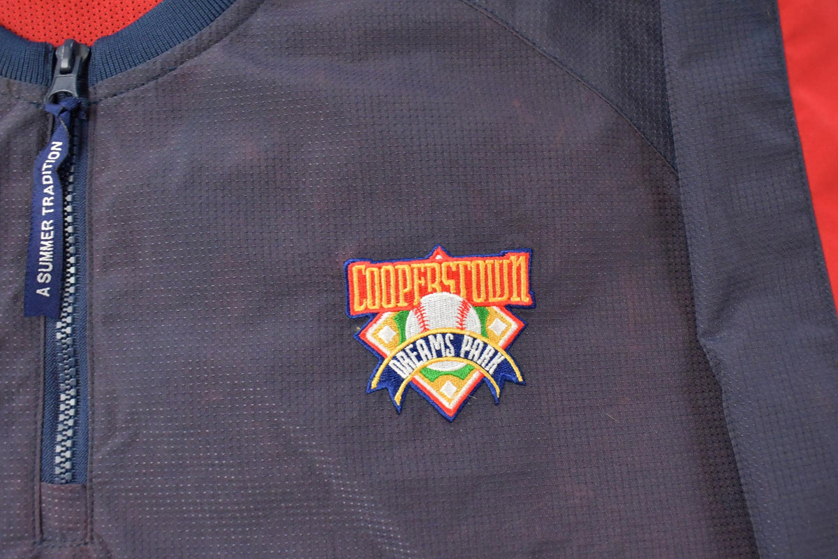 Vintage 2000s Cooperstown MLB Pullover Baseball Windbreaker Jacket Men's 2XL