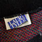 Vintage 1990s Laura Tyler Floral Acrylic Knit Crewneck Sweater Women's M
