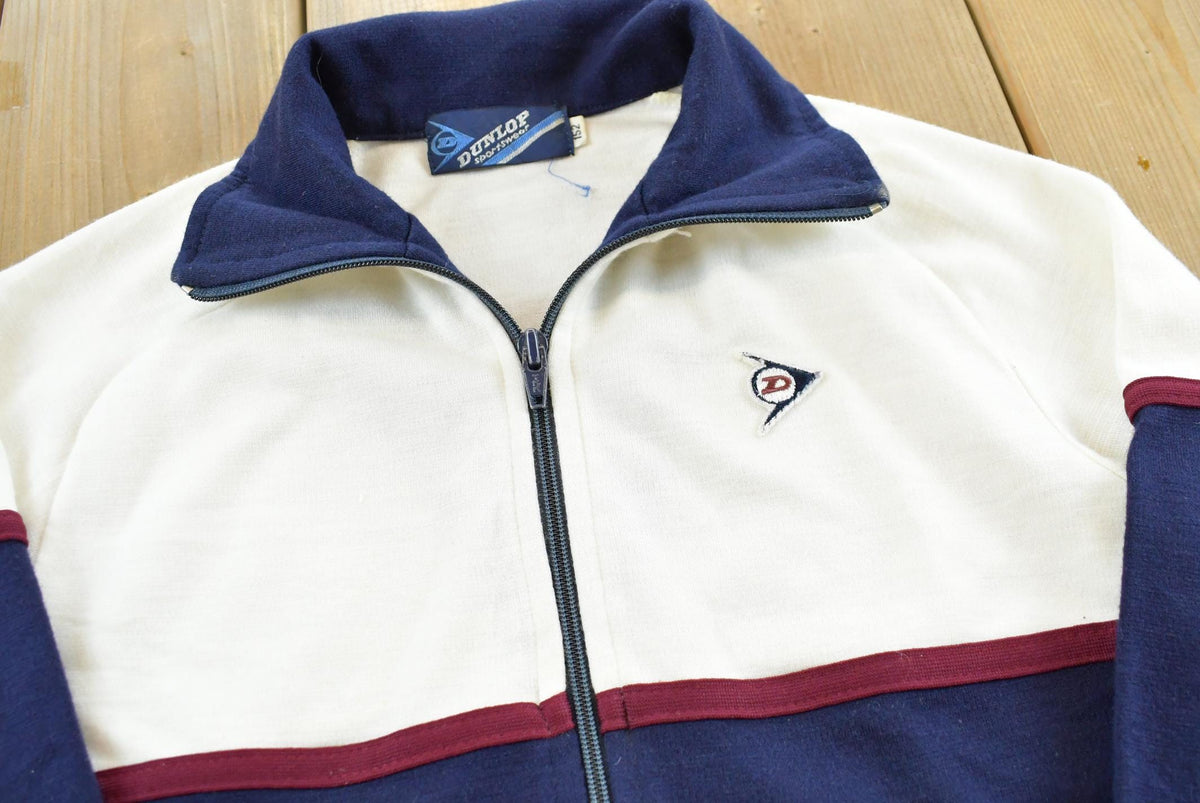 Vintage 1990s Dunlop Sport Full Zip Tracksuit Top Jacket Sweatshirt Youth S