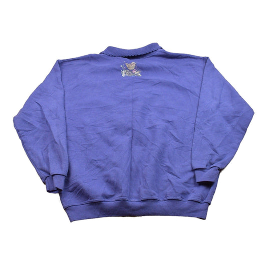 Vintage 1990s Northern Reflections Collared Crewneck Sweatshirt Men's Large