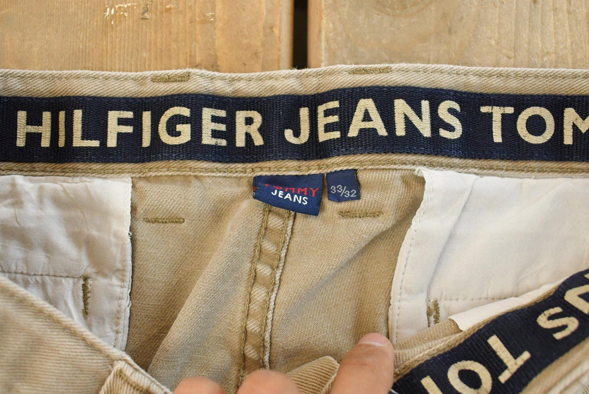 Vintage 1990s Tommy Hilfiger Chino Khaki Pants Men's 32 x 28