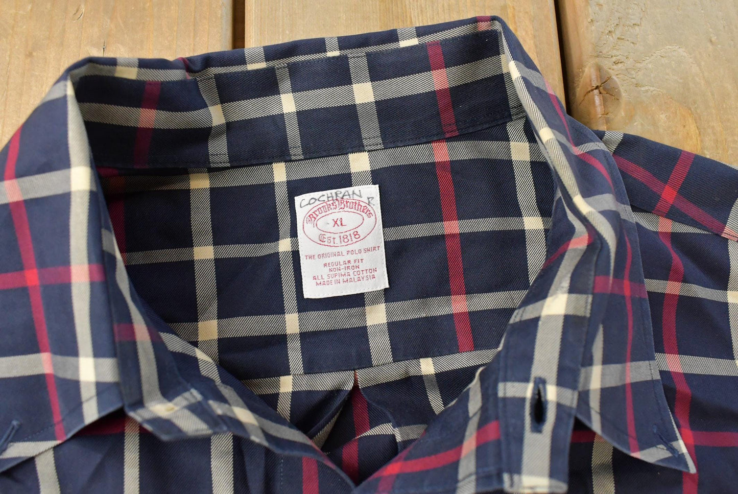 Vintage 1990s Brooks Brothers Button Up Shirt Men's XL