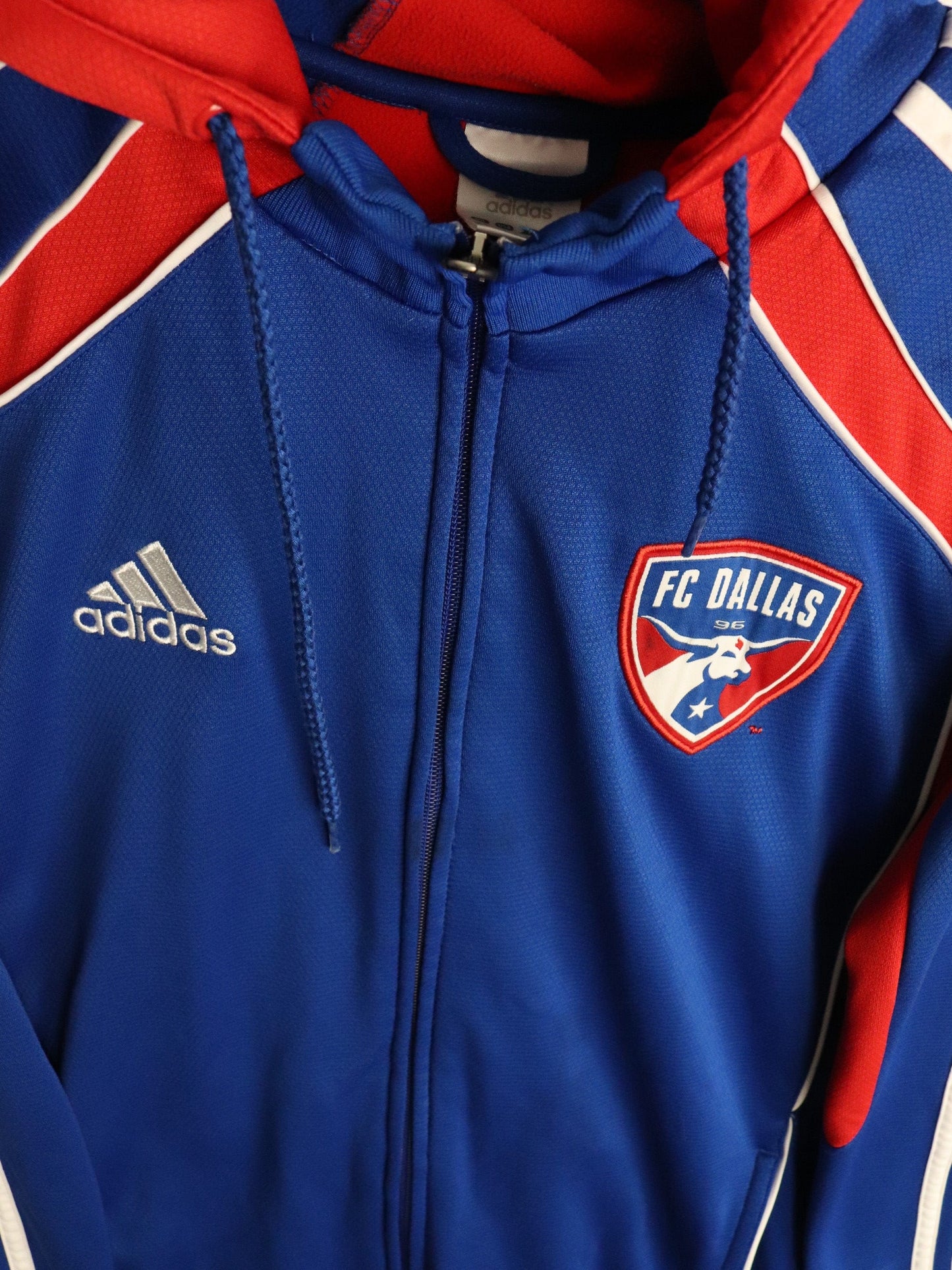 FC Dallas Track Jacket Mens Large Blue Adidas MLS from propervintagecanada