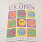 Vintage 1990 U.S. Open Tennis Graphic T-Shirt Mens XL / Wilson Official Ball Promo / 90s Flags Tennis Court / Single Stitch / Made In USA