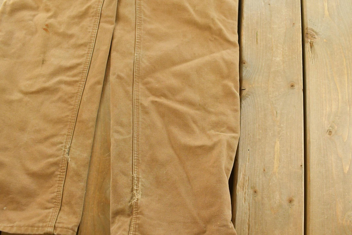 Vintage 2000s Carhartt Flannel Lined Canvas Work Pants Men's 36 x 31