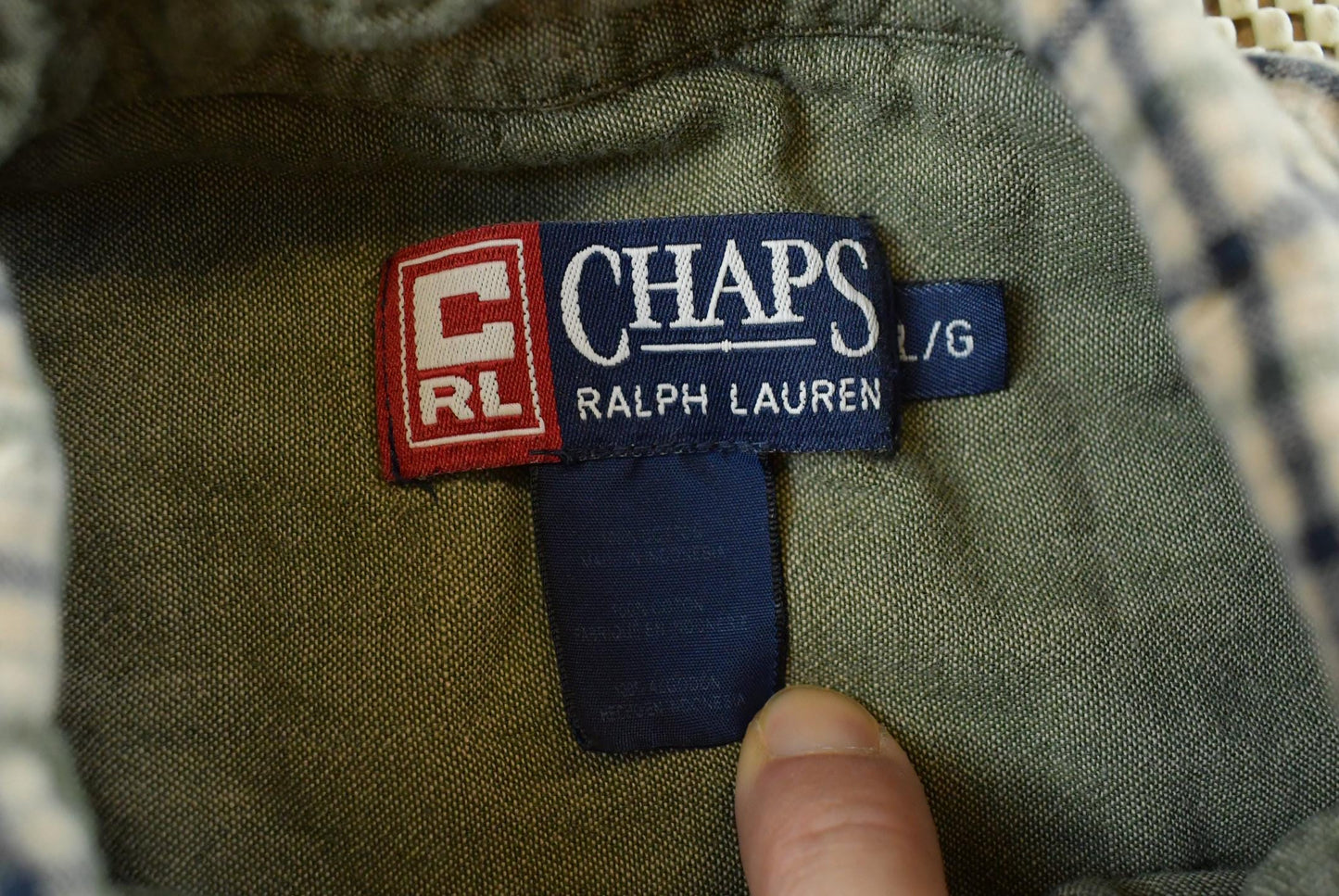 Vintage 1990s Chaps Ralph Lauren Button Up Shirt Men's XL