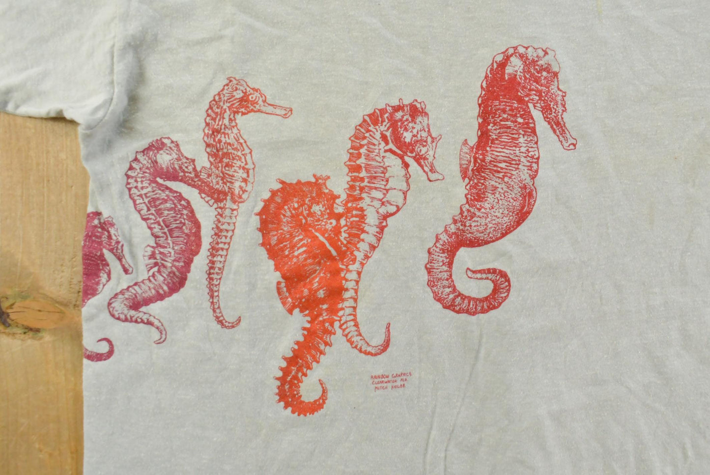 Vintage 1990s Sea Horse Ocean Wildlife Men's M