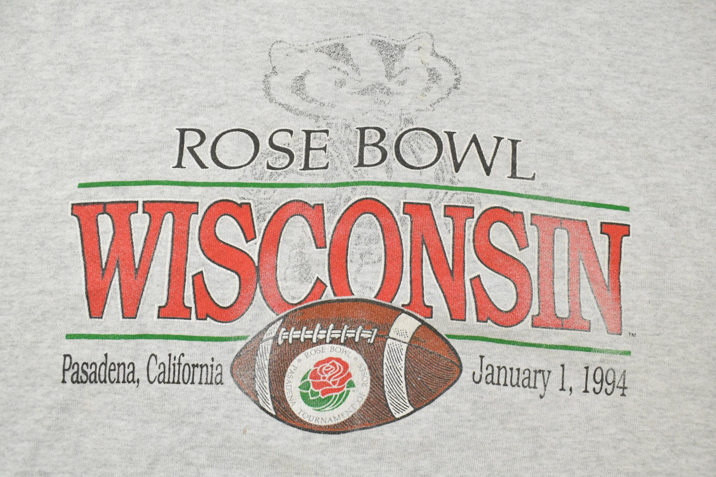 Vintage 1990s Wisconsin Badgers College Football Crewneck Sweatshirt Men's 2XL