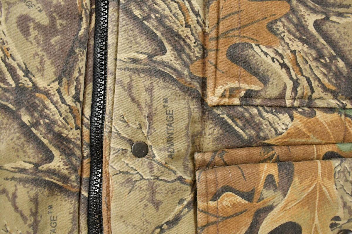 Vintage 1990s Tree Camo Reversible Hunting Jacket Men's M