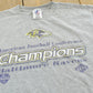 Vintage 2000 Baltimore Ravens Super Bowl 35 NFL Graphic T-Shirt Men's L