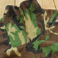 Vintage 1990s Woodland Camo Fleece Quarter Zip Up Sweatshirt Men's L