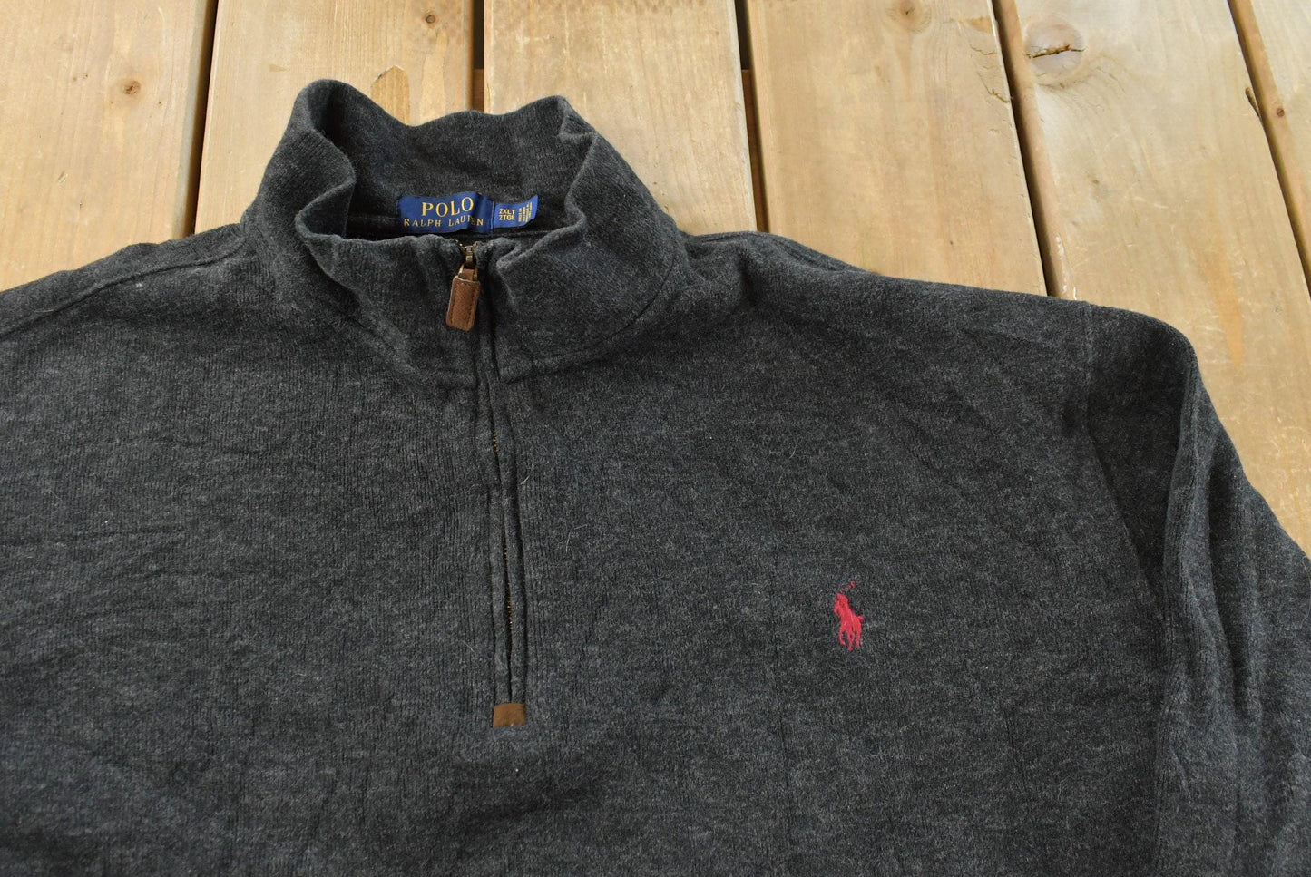 Vintage 2000s Polo Ralph Lauren Quarter Zip Sweatshirt Men's XXL