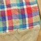 Vintage 1980s Crazy Horse Knit Plaid Crewneck Sweater Men's XS