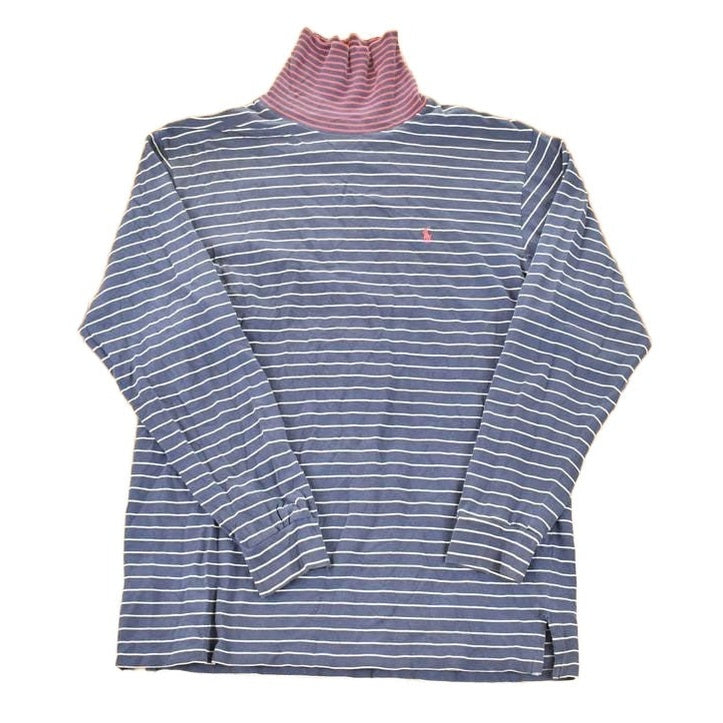 Vintage 1990s Polo By Ralph Lauren Nautical Knit Turtleneck Sweater Mens M