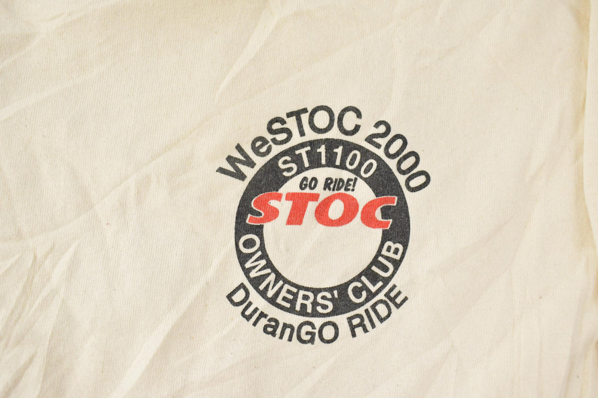 Vintage 2000s WeSTOC 2000 Road Bike Racing Long sleeve Graphic T-Shirt Men's Large
