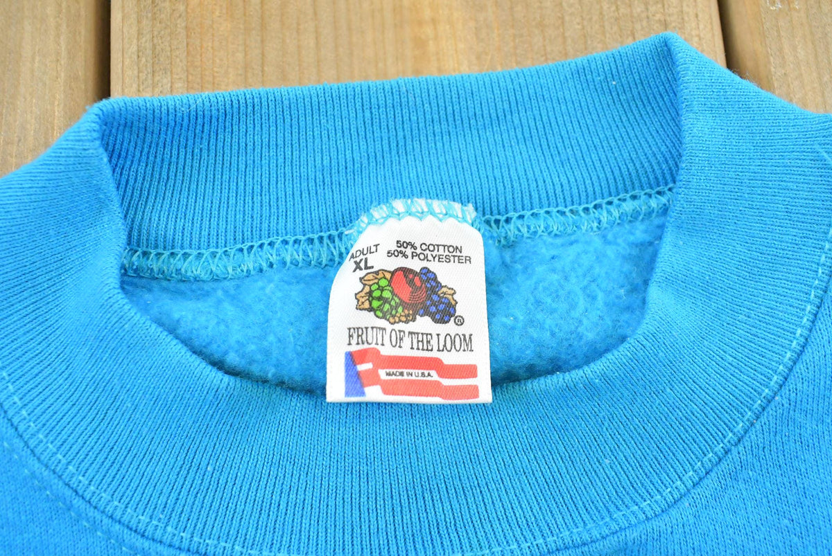 Vintage 1990s Ghost Spooky Halloween Souvenir Crewneck Sweatshirt Men's L