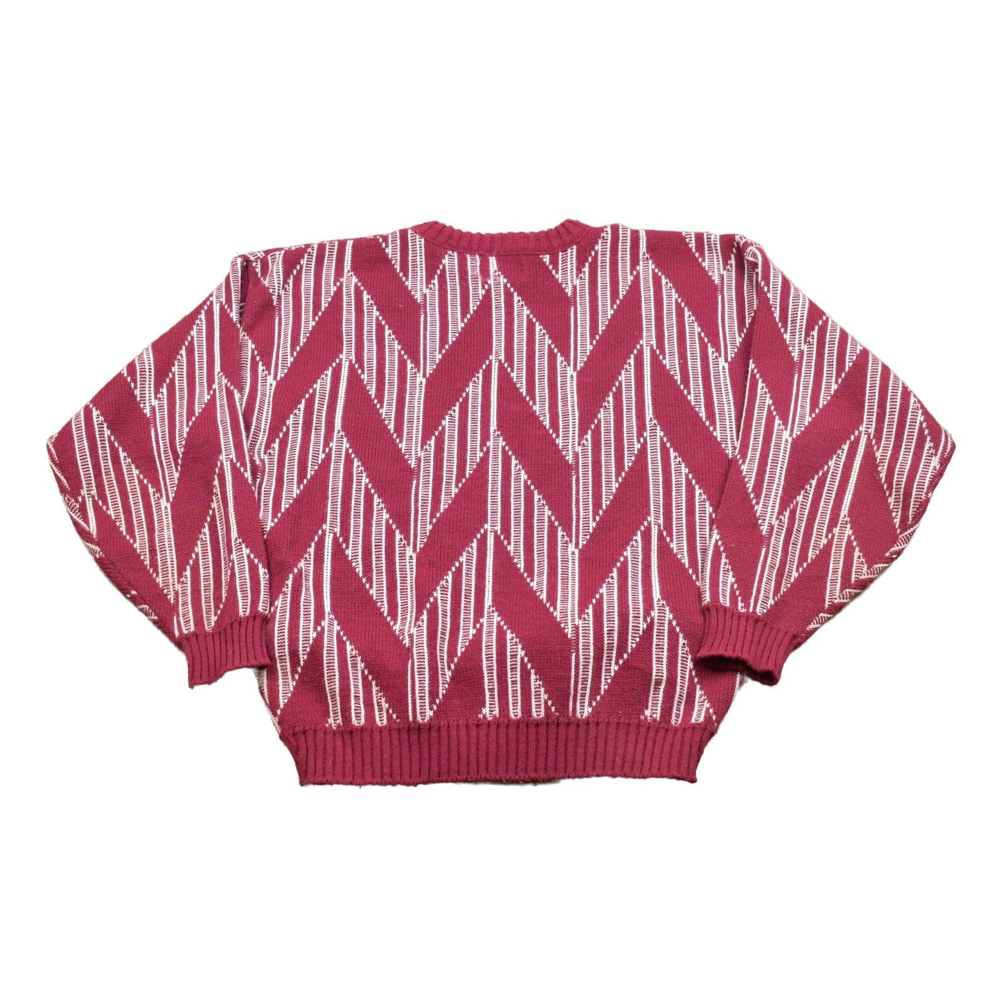 Vintage Knitted Aspetuck Trading Co Sweater Men's Large