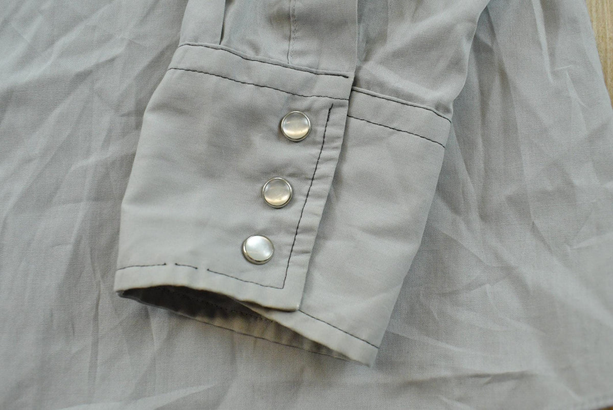 Vintage 1980s ATB Western Shirt Pearl Snap Button Up Shirt Men's L