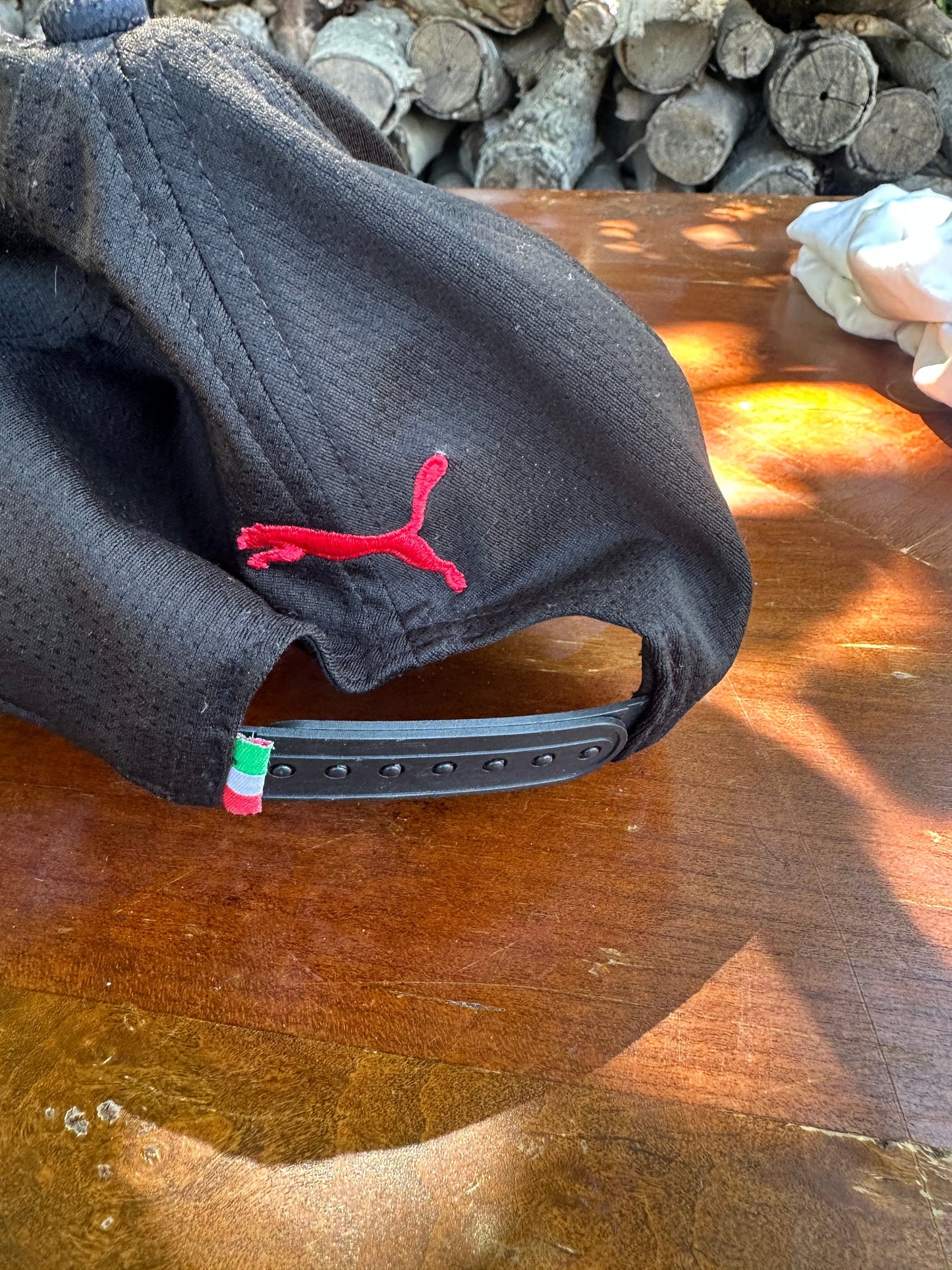 Ferrari Hat Adult Black Snap Back from propervintagecanada