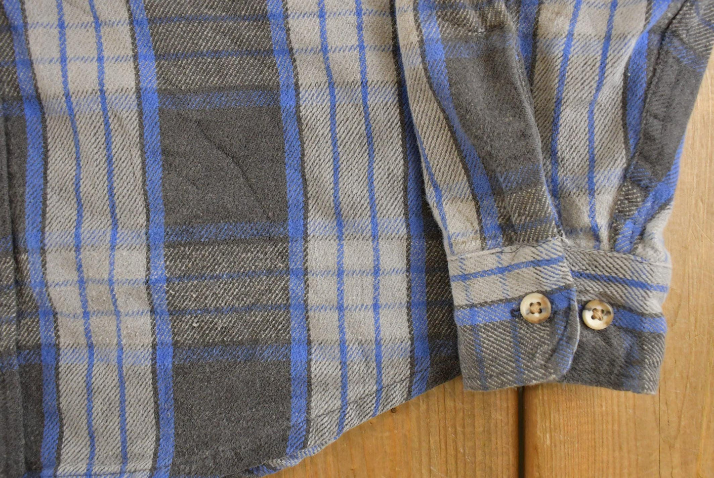 Vintage 1990s St. John's Bay Big Mac Plaid Flannel Button Up Shirt Men's L Tall
