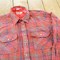 Vintage 1980s Sears Roebuck Plaid Button Up Shirt Mens L