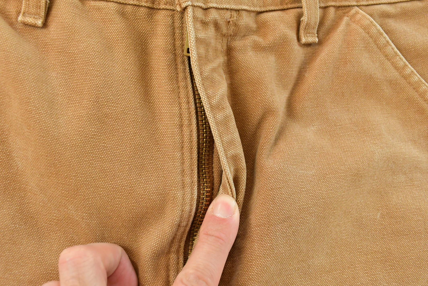 Vintage 2000s Carhartt Flannel Lined Canvas Work Pants Men's 36 x 31