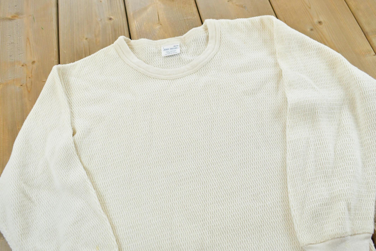 Vintage 1980s John Henry Thermal Long sleeve Undershirt T-Shirt Men's M