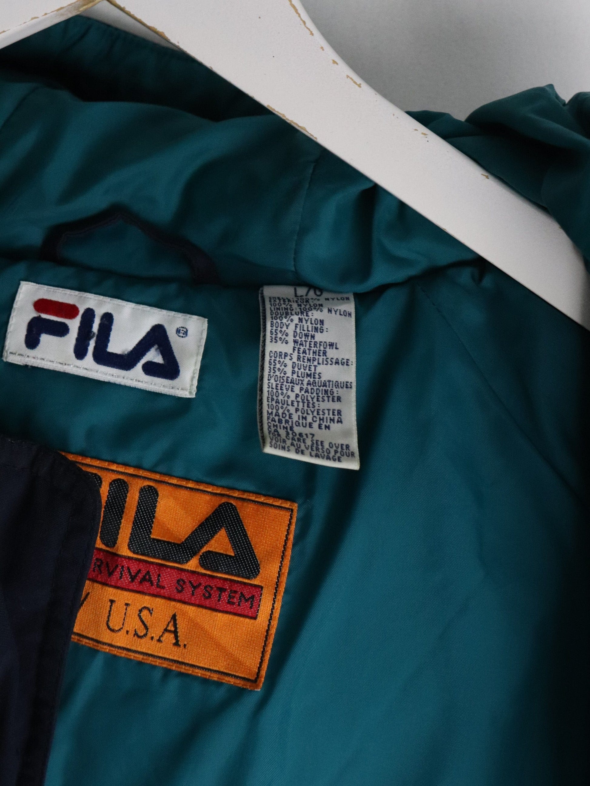 Fila Jackets & Coats Vintage Fila Jacket Mens Large Blue Down