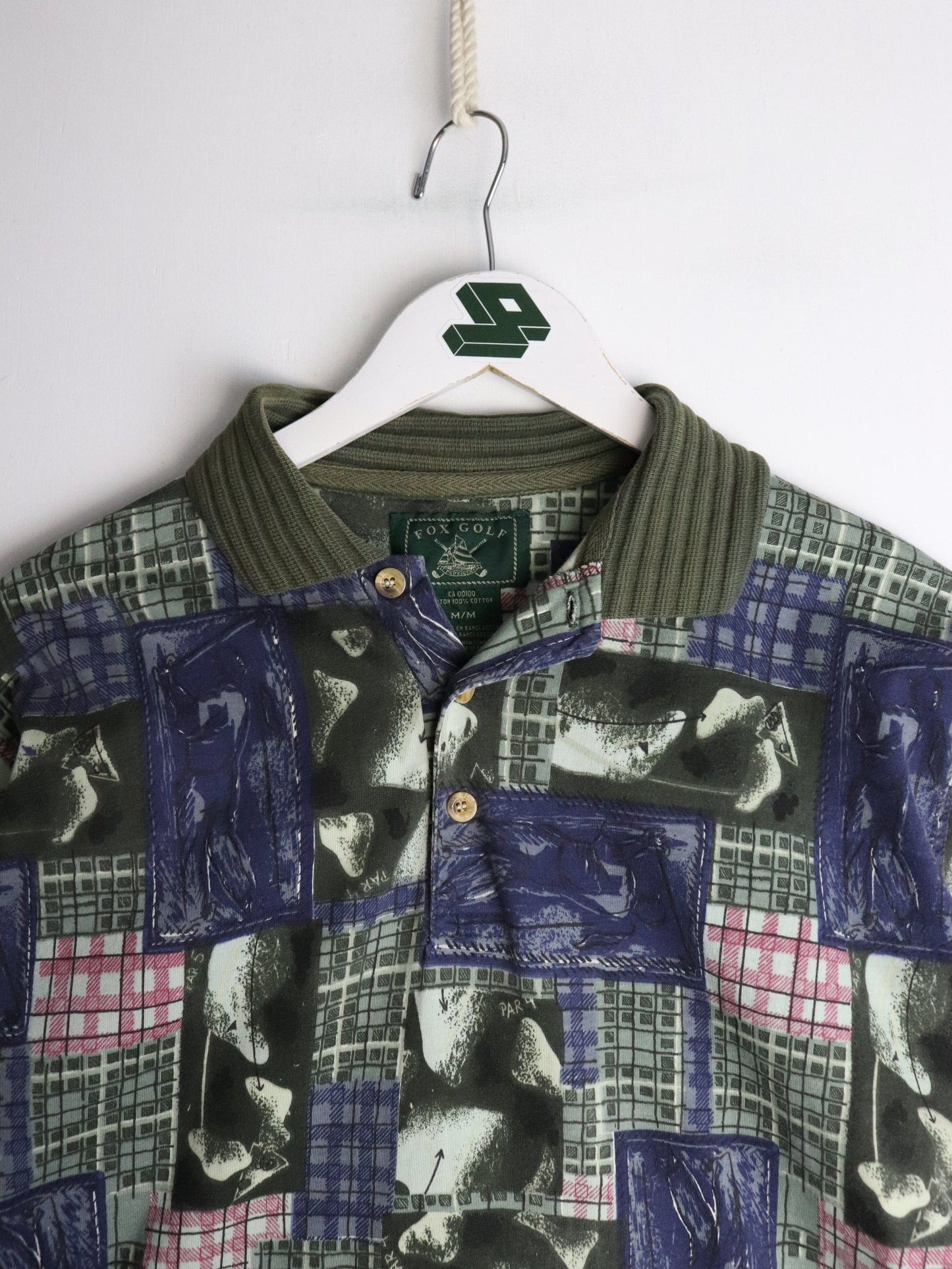 Fox Golf Polo Shirt Mens Medium Green from propervintagecanada