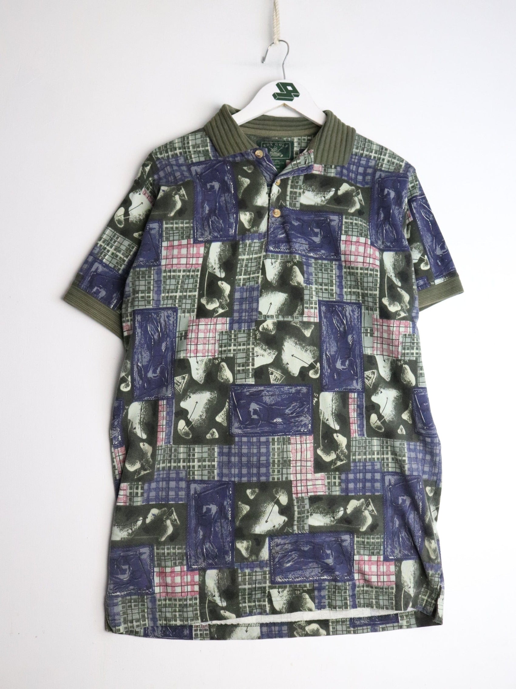 Fox Golf Polo Shirt Mens Medium Green from propervintagecanada