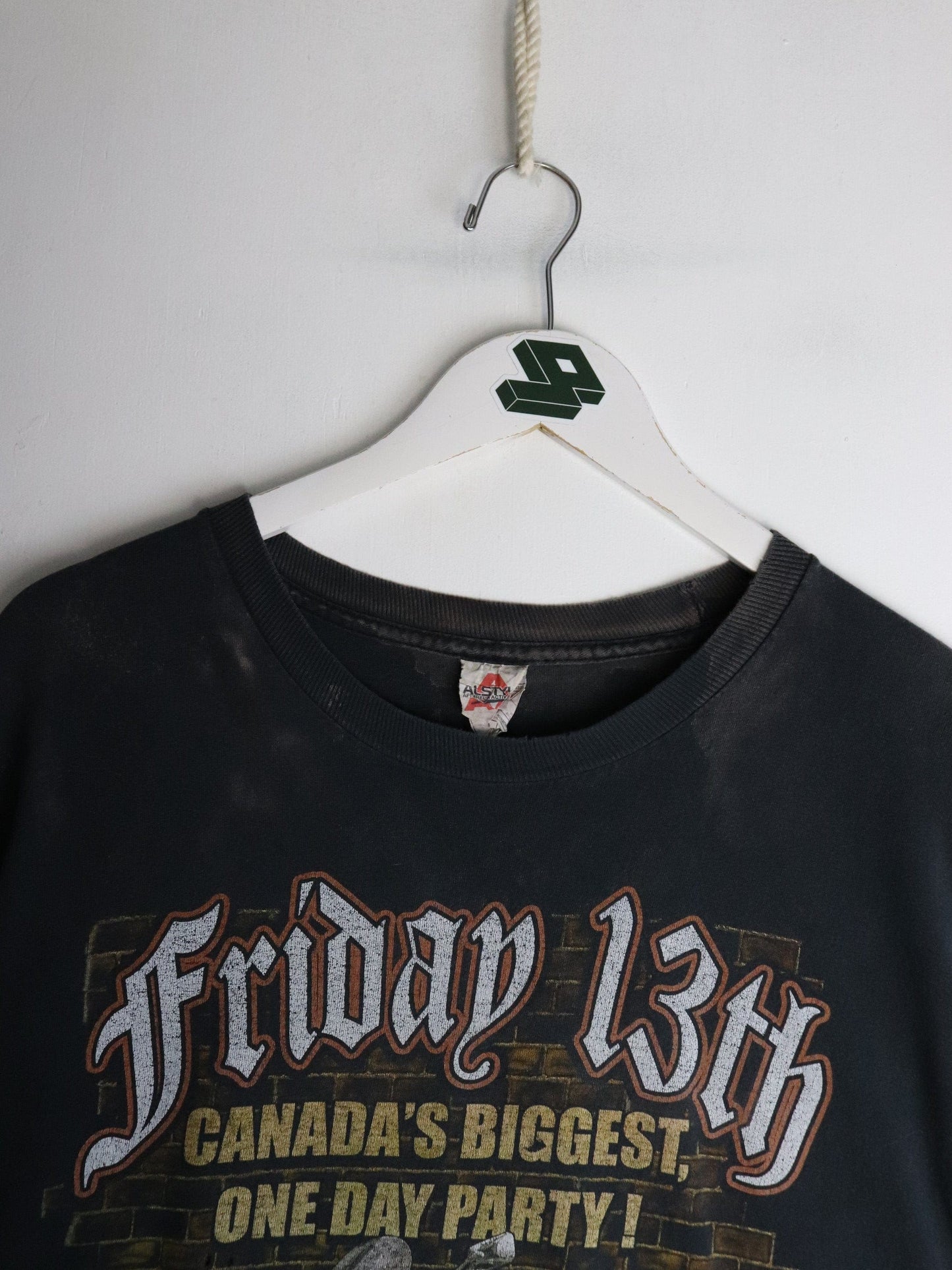 Friday 13th Bike Rally T Shirt Mens XL Black from propervintagecanada