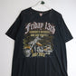 Friday 13th Bike Rally T Shirt Mens XL Black from propervintagecanada