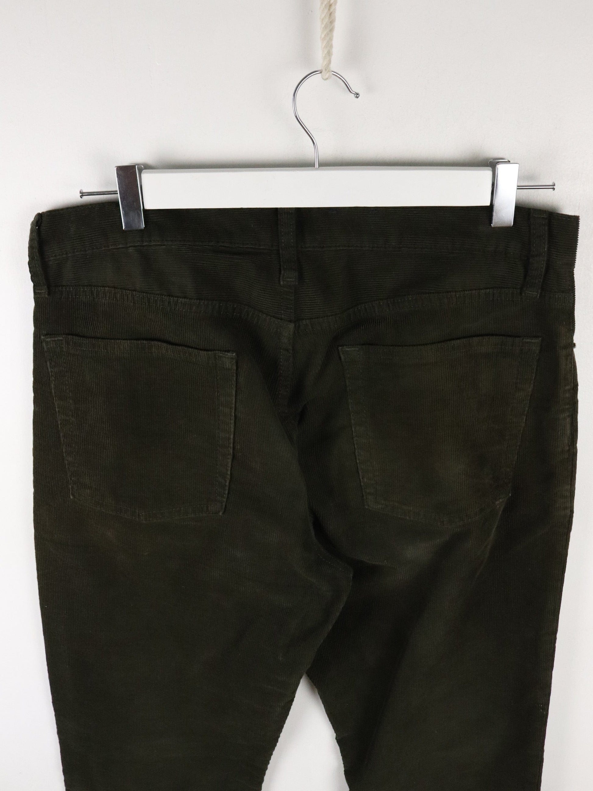 Gap Corduroy Pants Mens 32 x 34 Green Corduroy Straight Fit from propervintagecanada
