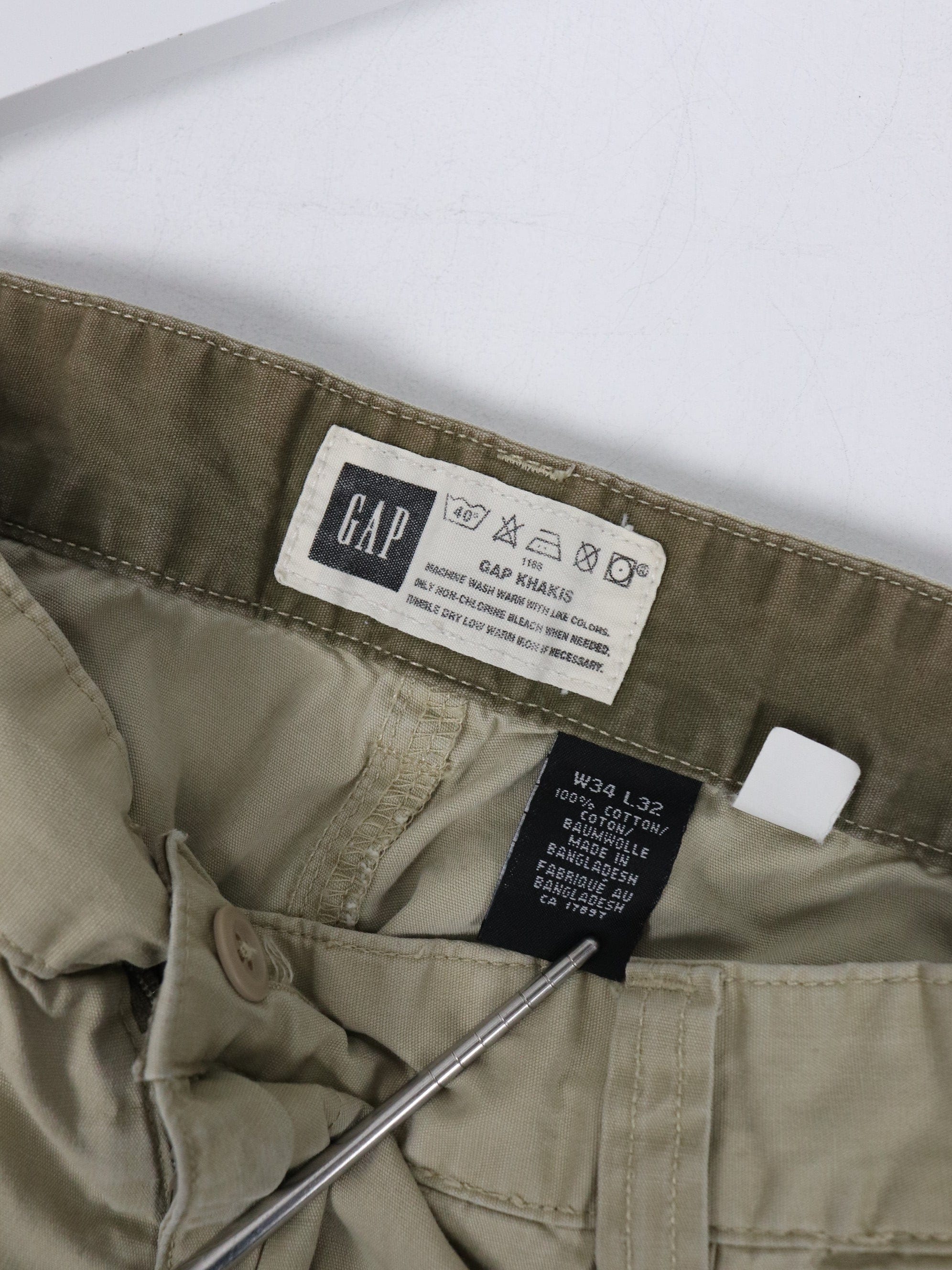 Vintage Gap Pants Fits Mens 34 x 30 Beige Khaki Outdoors – Proper