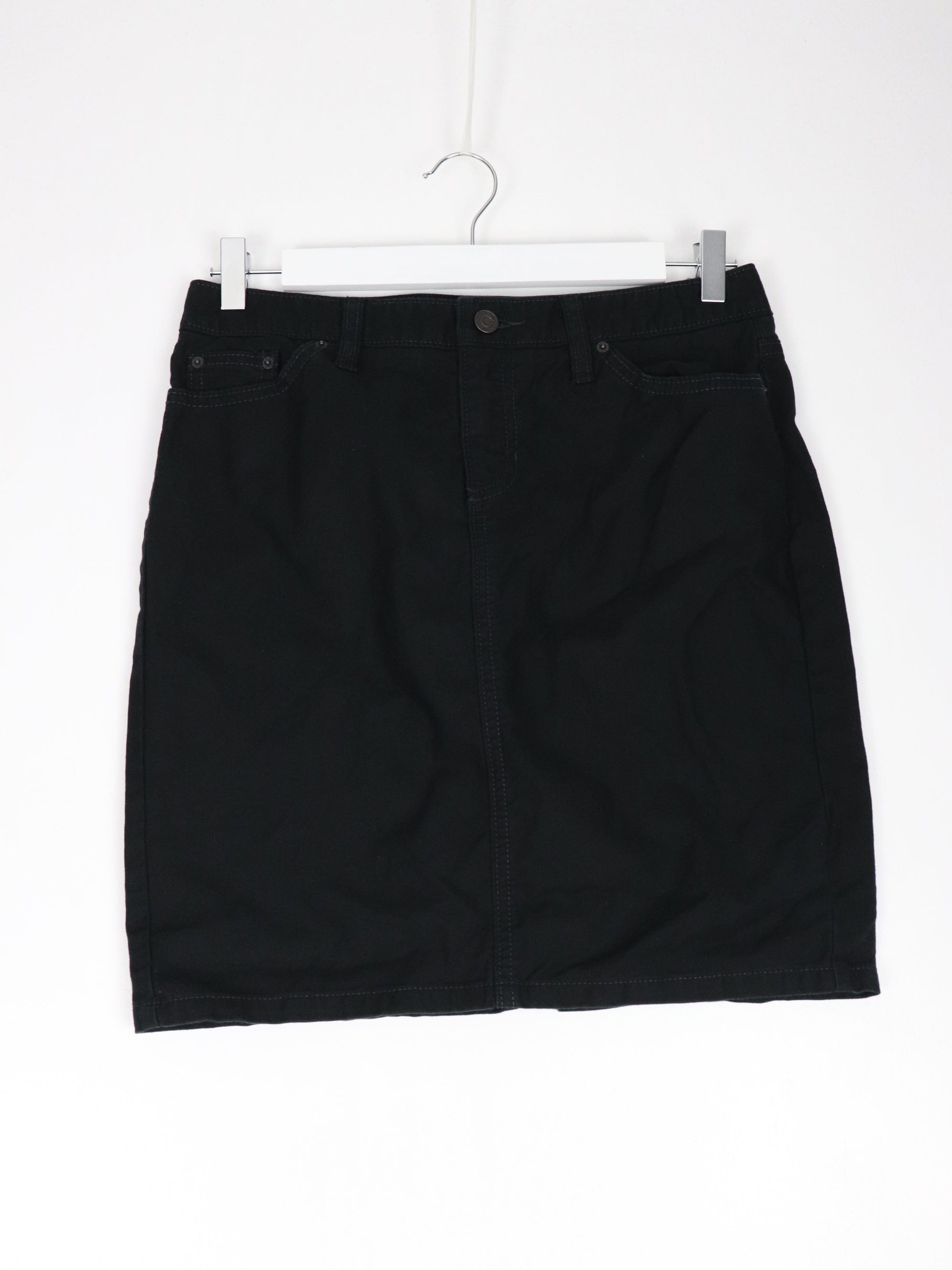 Black denim cheap skirt gap