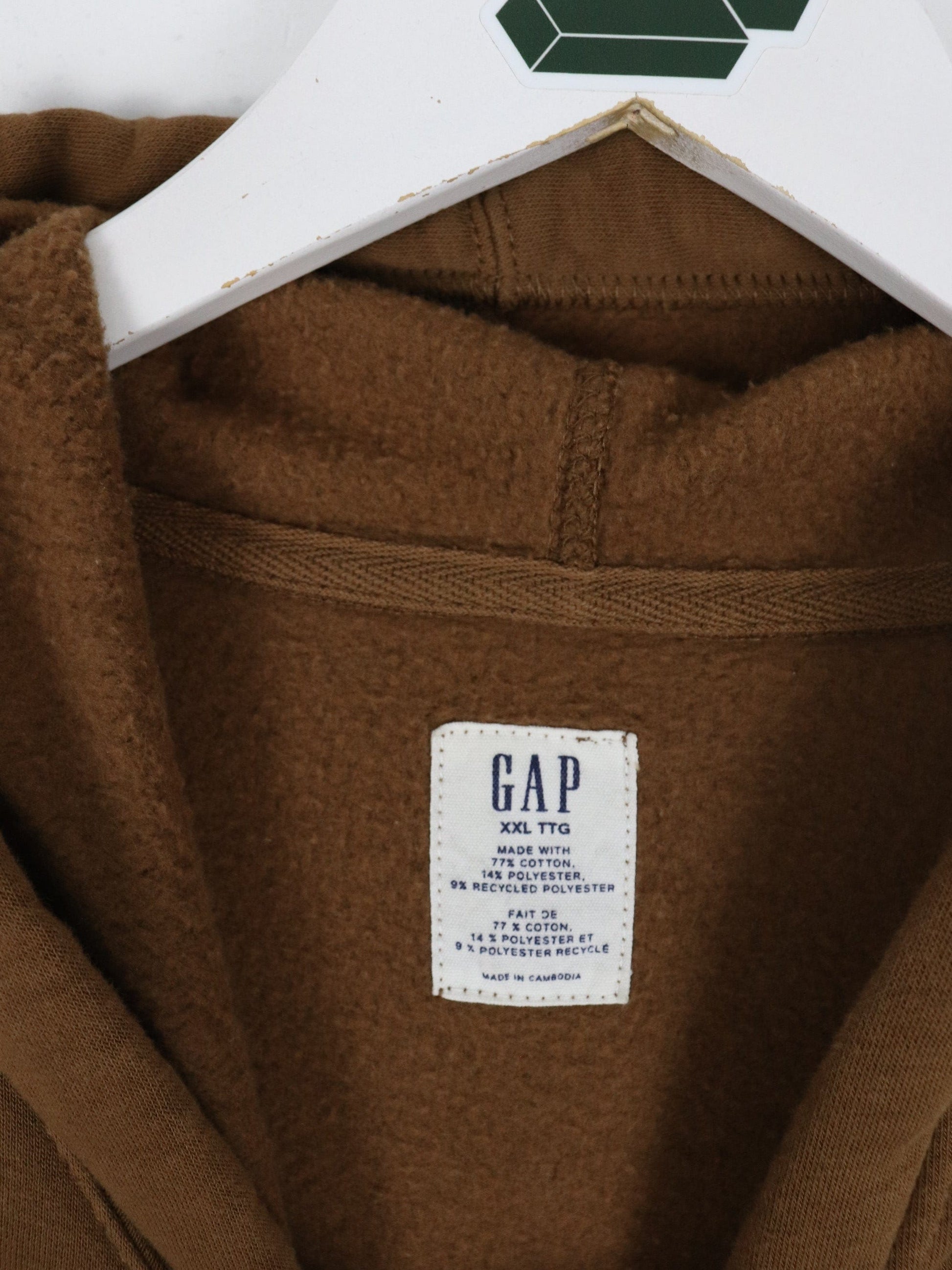 Gap Sweatshirts & Hoodies Gap Sweatshirt Mens 2XL Brown Logo Hoodie