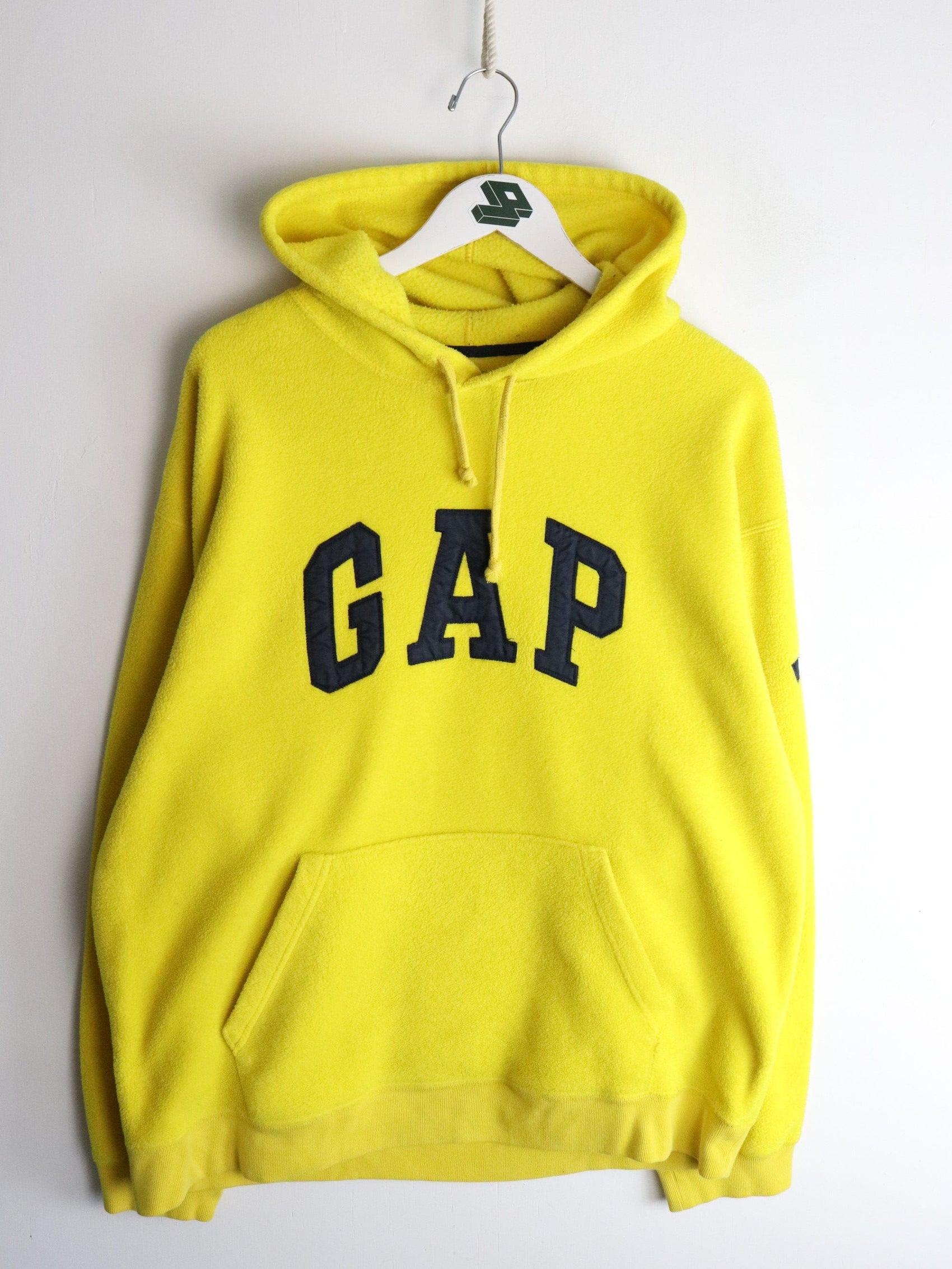 Gap Sweatshirts & Hoodies Vintage Gap Sweater Mens XL Yellow Fleece Hoodie