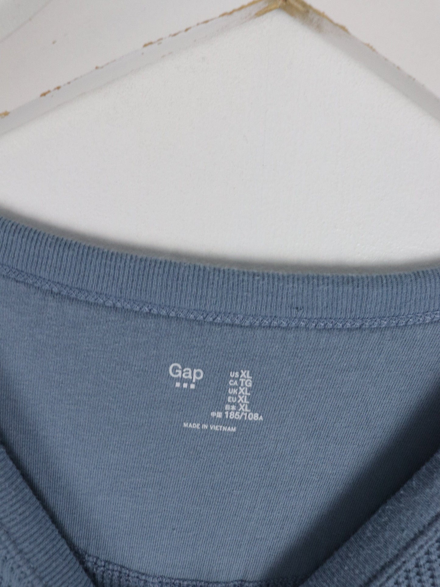 Gap T-Shirts & Tank Tops Gap Shirt Mens XL Blue Thermal Long Sleeve