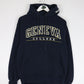 Geneva College Sweatshirt Mens Small Blue Hoodie from propervintagecanada