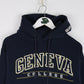 Geneva College Sweatshirt Mens Small Blue Hoodie from propervintagecanada