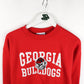 Georgia Bulldogs Sweatshirt Mens Small Red from propervintagecanada