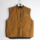 Gould Pumps Jacket Fits Mens Small Brown Vest Work Wear