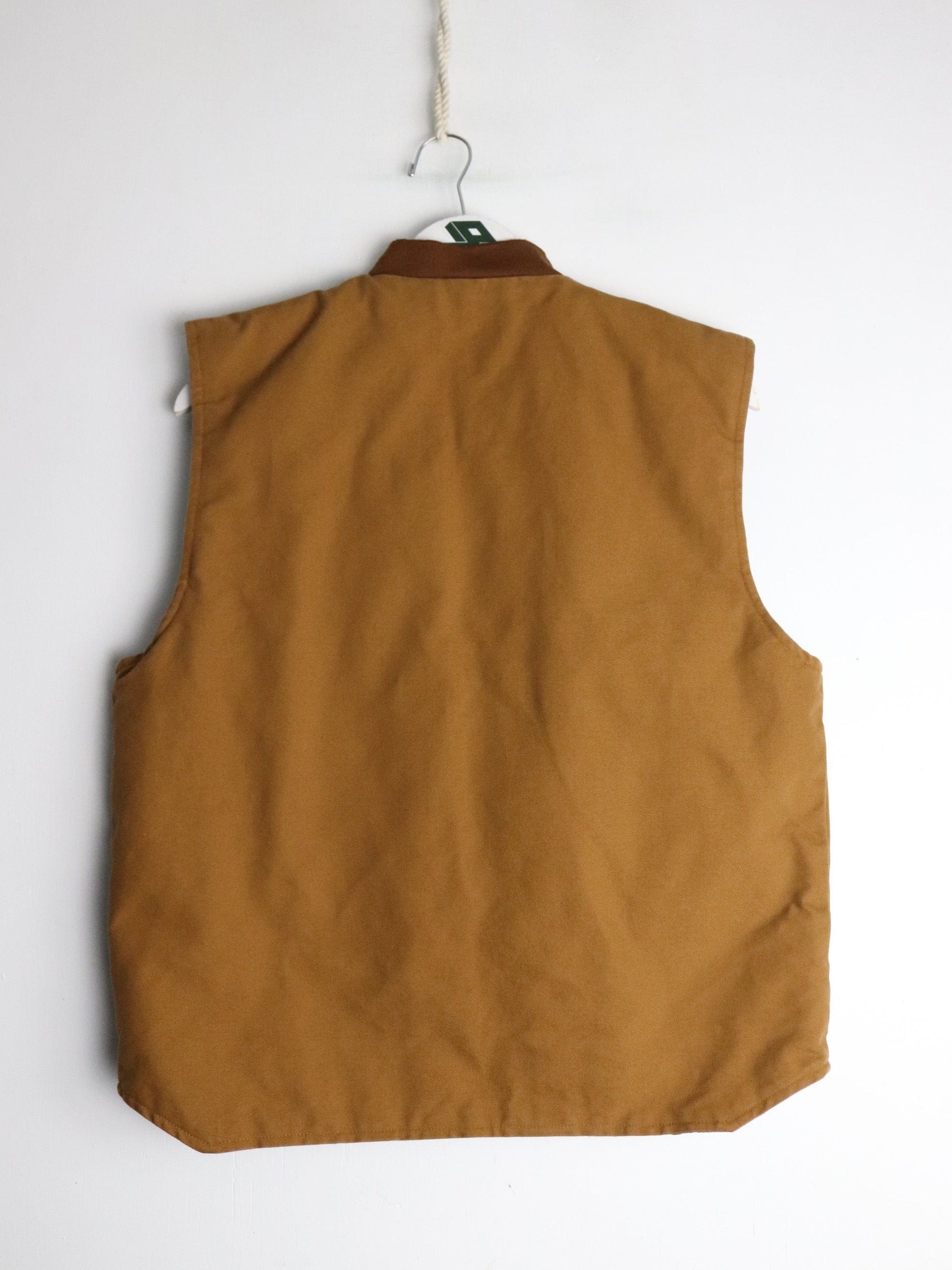 Gould Pumps Jacket Fits Mens Small Brown Vest Work Wear