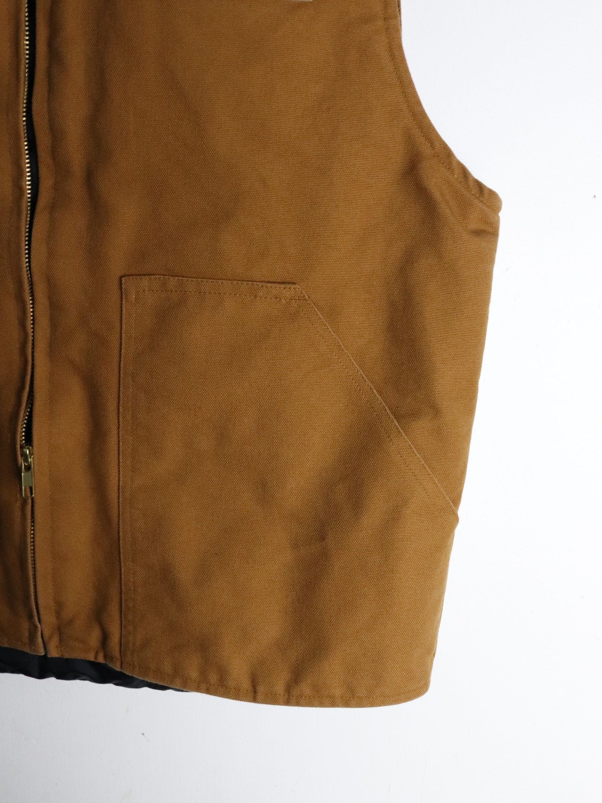 Gould Pumps Jacket Fits Mens Small Brown Vest Work Wear