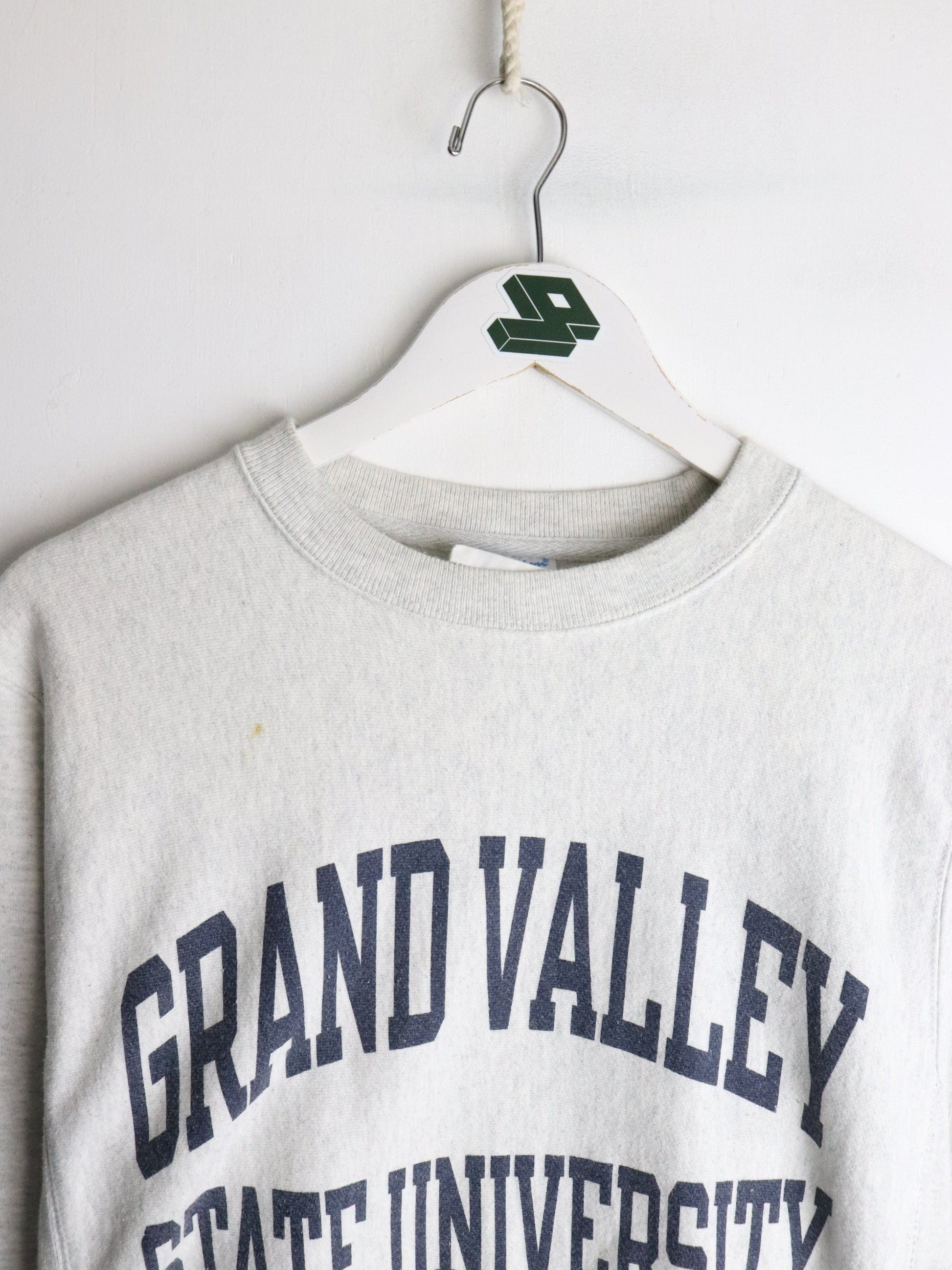 Grand Valley State Sweatshirt Mens Small Grey Reverse Weave from propervintagecanada