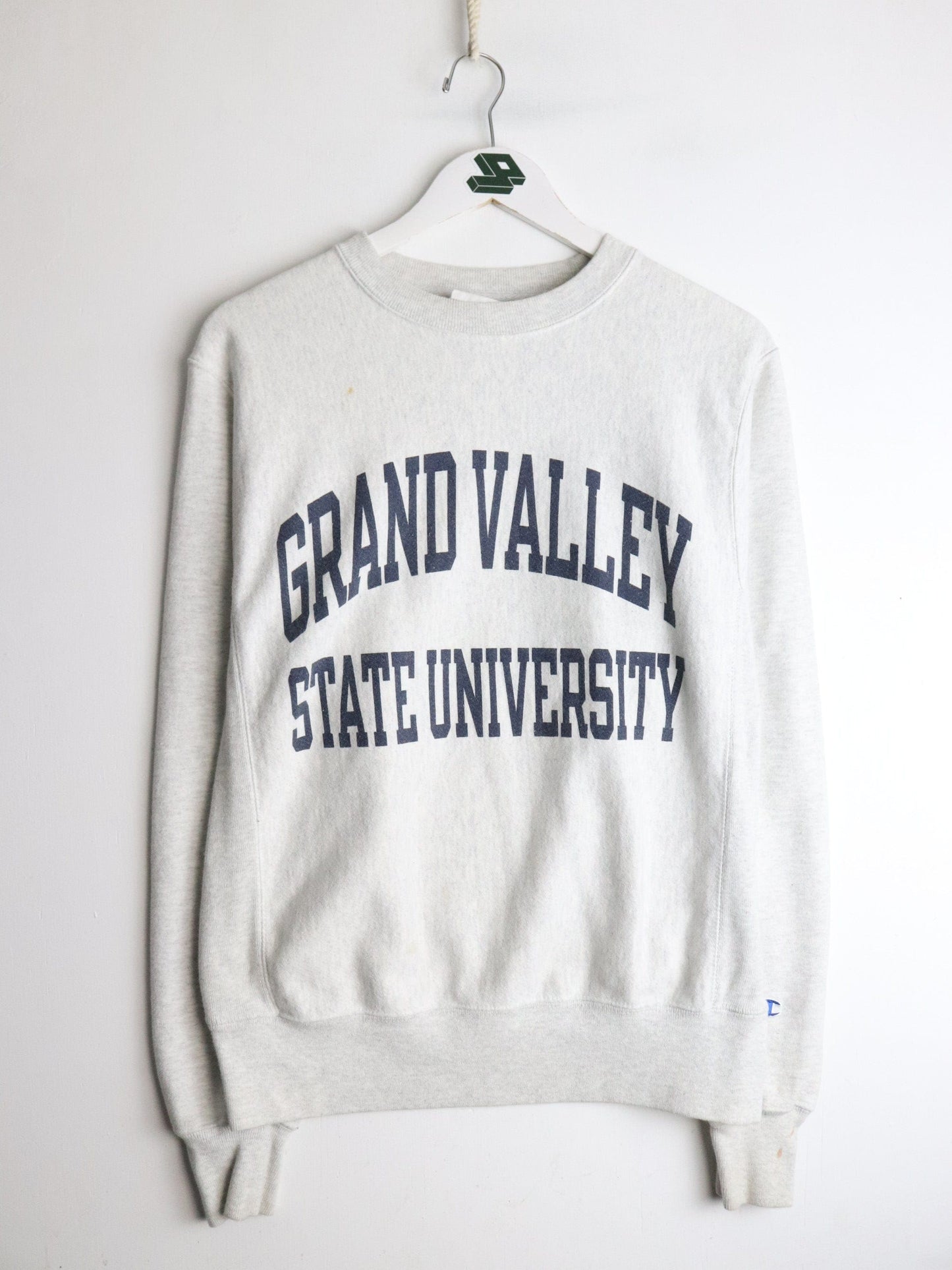 Grand Valley State Sweatshirt Mens Small Grey Reverse Weave from propervintagecanada