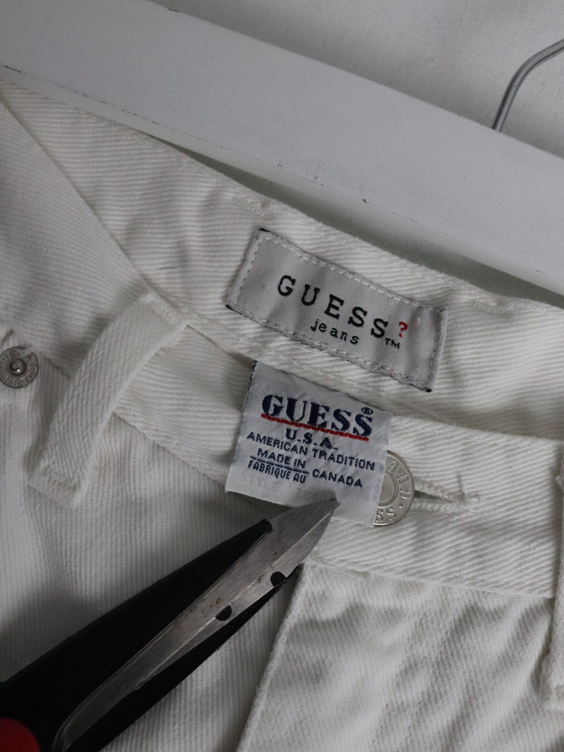 Guess Jeans Vintage Guess Pants Womens 28 x 30 White Denim Jeans