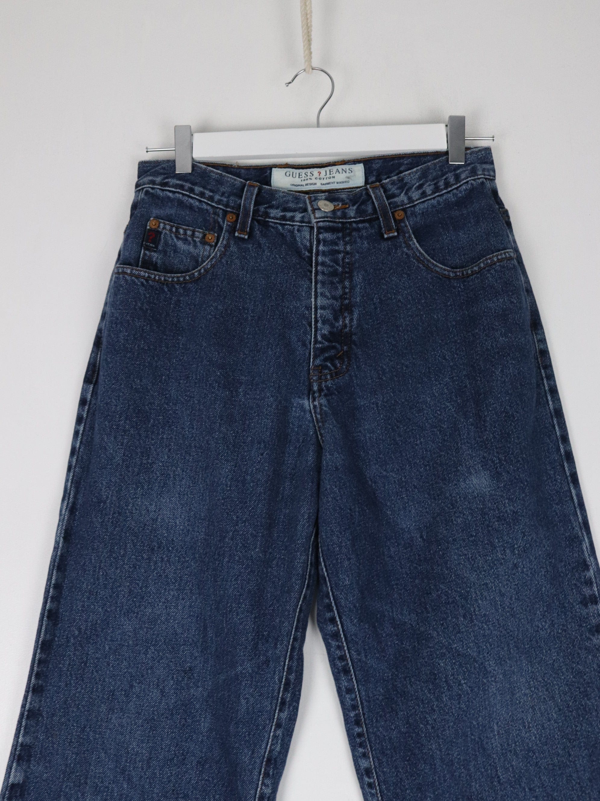 Vintage Guess Pants Womens 29 x 29 Blue Denim Jeans Proper Vintage